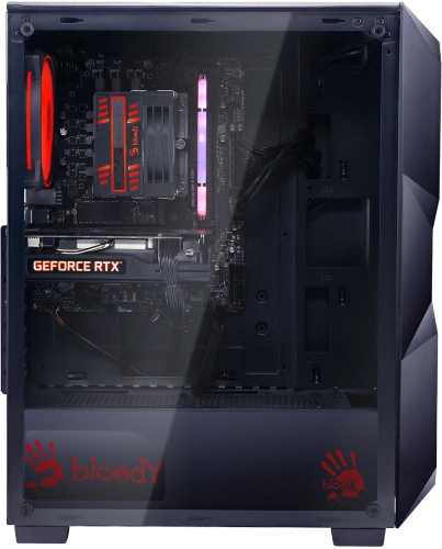 Компьютер Bloody BD-PC RB55C1 MT Ryzen 5 5600X (3.7) 32Gb SSD1Tb RTX4060 8Gb Windows 11 Home GbitEth 500W черный (RUS) (2107186) фото 13