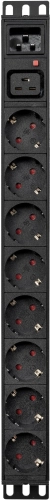 Блок распределения питания Powercom PDU-16A-type 2 (PDU-16AV10-8S-C9-C2)