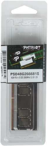 Модуль памяти PATRIOT (PSD48G266681S) (PSD48G266681S) Модуль памяти PATRIOT DDR4 SO DIMM 8GB PC21300 2666MHz 260 pin CL19 1.2V RTL (PSD48G266681S) фото 3