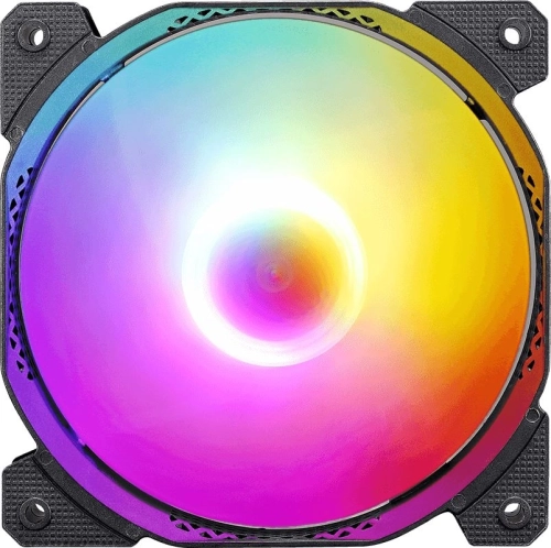 Вентилятор для корпуса Formula Cosmic 14BK RGB 140х140x25 черный 3-pin 4-pin (Molex) 22.3дБ (COSMIC 14BK FR) Ret фото 2