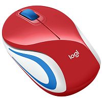 Эскиз Мышь беспроводная Logitech Mini Mouse M187 красная (910-002732)