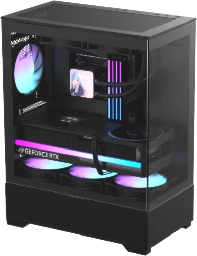 Корпус Formula Crystal Z1 Plus AR V2 черный без БП ATX 3x120mm 2x140mm 1xUSB2.0 1xUSB3.0 audio bott PSU (CRYSTAL Z1 PLUS BLACK AR V2) фото 2