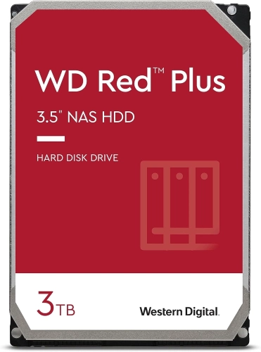 Жесткий диск WD SATA-III 3TB WD30EFPX NAS Red Plus (5400rpm) 256Mb 3.5