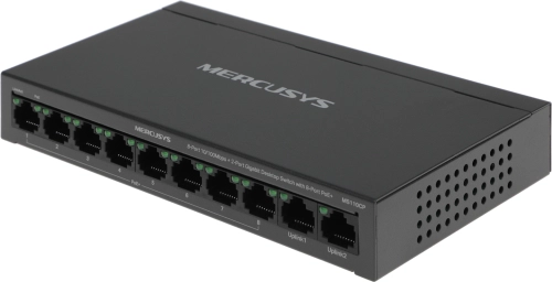 Коммутатор Mercusys MS110CP (L2) 8x100Мбит/с 2x1Гбит/с 8PoE+ 65W неуправляемый фото 2