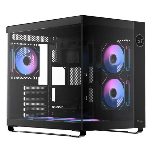 Корпус MidTower Ocypus lota C70 ARGB BLACK (ATX, без БП, ARGB, 2xUSB Type-A+USB Type-C) (Iota-C70-BKD600XX-GL)
