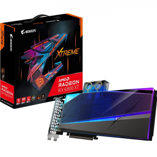 Видеокарта 16GB Gigabyte AORUS AMD Radeon RX 6900XT PCI-E 4.0 256 GDDR6 2250/16000/HDMIx2/DPx2/HDCP Ret (GV-R69XTAORUSX WB-16GD) фото 5