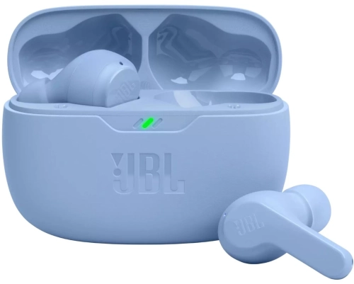 JBL Wave Beam TWS синий Наушники беспроводные (TWS, IP54/ IPX2, 8 мм, 500 мAч, JBLWBEAMBLU)