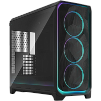 Корпус ПК без блока питания/ Case Fractal Design Meshify 3 XL Solid, Full-Tower, 3x140mm, 2xUSB-A 3.2 + 1xUSB 3.2 Type-C, SSI-EEB, SSI-CEB, ATX, mATX, mITX Black (FD-C-MES3X-01)