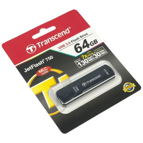 Флеш-накопитель Transcend JetFlash 750 USB 3.0 16 Гб черный (TS16GJF750K) фото 3