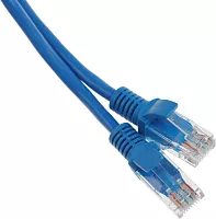 Кабель Cablexpert Патч-корд UTP Cablexpert PP12-0.5M/ B кат.5e, 0.5м, литой, многожильный (синий) (038539) (PP12-0.5M/B)