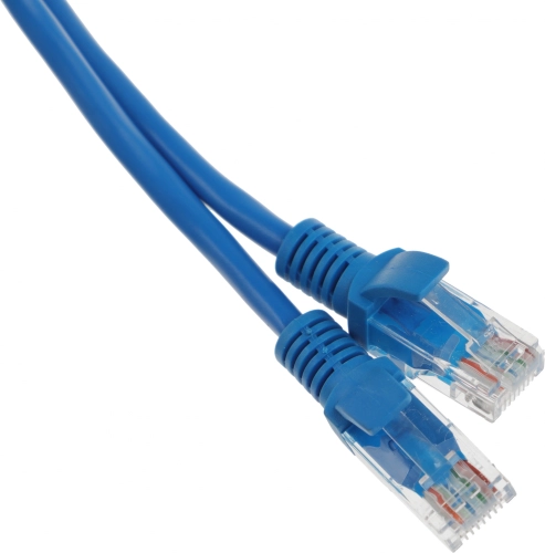 Кабель Cablexpert Патч-корд UTP Cablexpert PP12-0.5M/ B кат.5e, 0.5м, литой, многожильный (синий) (038539) (PP12-0.5M/B)