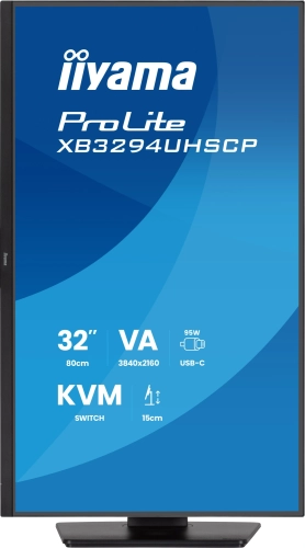 Монитор Iiyama 32 ProLite XB3294UHSCP-B1 черный VA LED 2ms 21:9 HDMI M/M матовая HAS 400cd 178гр/178гр 3440x2160 75Hz DP 4K USB 9.7кг фото 2