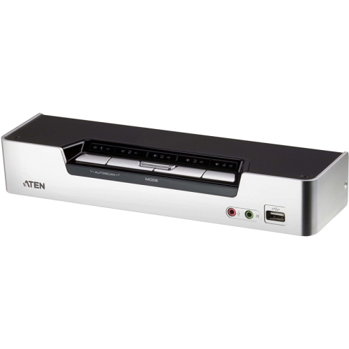 Переключатель, электрон., KVM+Audio+USB 2.0, 1 user USB+HDMI => 4 cpu USB+HDMI, соШнур. USB 2х1.8м., настол., исп.стандарт, без OSD, некаскад../ CUBIQ 4 PORT HDMI KVMP SWITCH W/ 1.8M (CS1794)