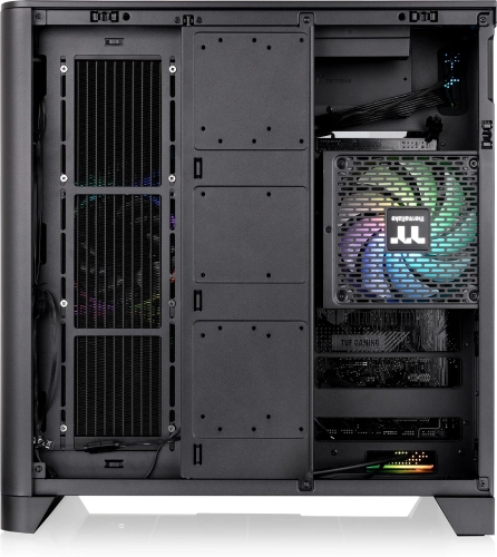 Корпус Thermaltake View 390 Air черный без БП E-ATX 2x120mm 2xUSB3.0 1xUSB3.1 audio bott PSU (CA-11F-00M1WN-00) фото 7