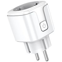 Умная розетка SmartiNext WiFi, белая SN-SP20AW 2.4 Ггц, Bluethooth, Сила тока: 20A, Пиковая нагрузка: 4400 Вт, Мониторинг энергопотребления: Да, Приложение: Smart Live, Поддержка: Алиса, Маруся, Google Assistant, Amazon Alexa, Таймер: Да, Общий доступ: Д
