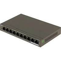 IP-COM F1110P-8-102W Коммутатор неуправляемый PoE, 10 портов, 10x100 Мбит/ с, 2x1 Гбит/ с, PoE 8х99 Вт, настольный