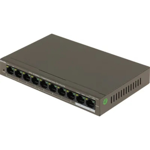 IP-COM F1110P-8-102W Коммутатор неуправляемый PoE, 10 портов, 10x100 Мбит/ с, 2x1 Гбит/ с, PoE 8х99 Вт, настольный