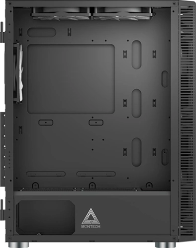Корпус Montech X3 GLASS черный без БП ATX 6x120mm 2xUSB3.0 1xUSB3.1 audio bott PSU (X3 GLASS BL) фото 2