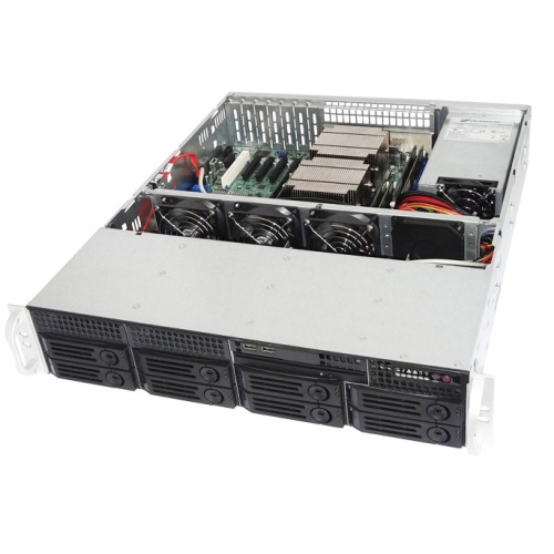 Серверный корпус/ 2U rackmount, 8+1 trays, 550W CRPS PSU(1+1) / 21