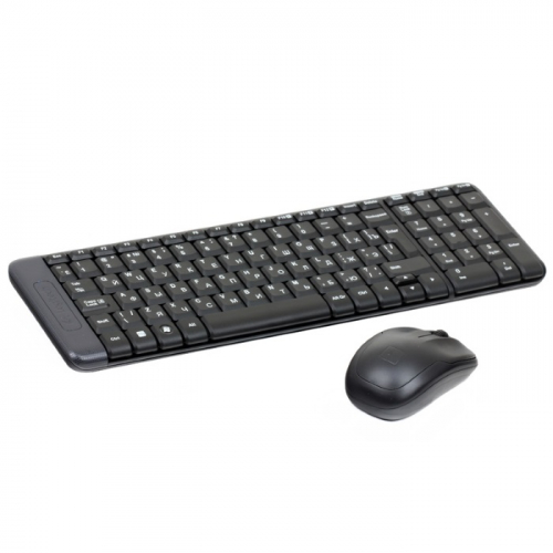 Клавиатура и мышь Logitech Wireless Desktop MK220, USB, Black (920-003169) фото 3