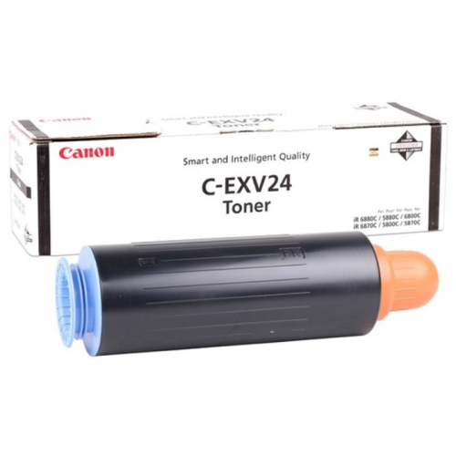 Тонер-картридж Canon C-EXV24Bk, черный, 48000 страниц, для МФУ IR5800C/5800CN/5870C/5870CI/5880C/5880CI/6800C/6800CN/6870C/6870CI/6880C/6880CI (2447B002)