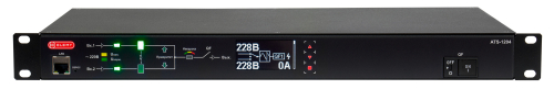 ELEMY ATS, 1U, 220B, 32A, Индикация: OLED-дисплей, Мониторинг: WEB, SNMP, Modbus-TCP, Вход (2) IEC309 кабель 2.4м, Выход (2) C19 (9) C13 (ATS-1204/ 32) (ATS-1204/32)