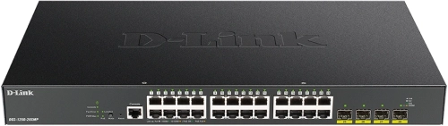Коммутатор D-Link DGS-1250-28XMP/RU/A1A (L3) 24x1Гбит/с 4SFP+ 24PoE 370W управляемый