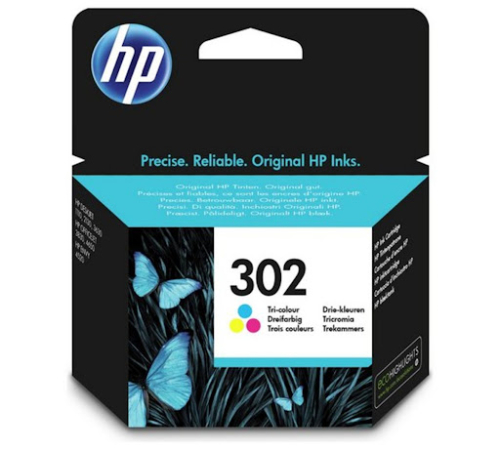 Картридж струйный HP 302 F6U65AE многоцветный (150стр.) для HP