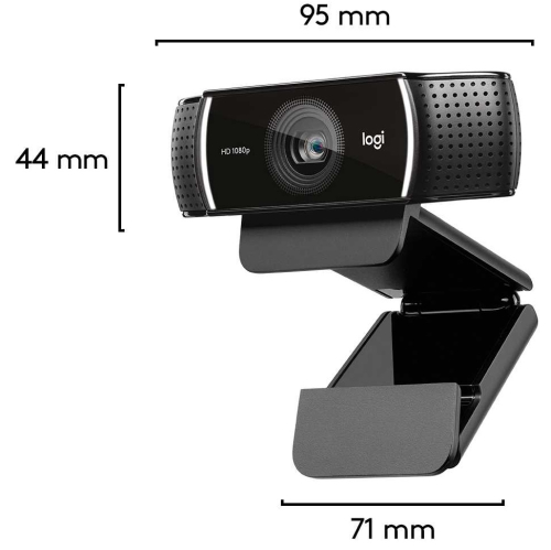 Веб-камера Logitech C922 Pro Stream, Full HD 1080p/ 30fps, 720p/ 60fps, автофокус, угол обзора 78°, стереомикрофон, лицензия XSplit на 3мес, кабель 1.5м, штатив (960-001089) фото 5