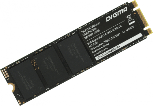 Накопитель SSD Digma SATA-III 256GB DGSR1256GS93T Run S9 M.2 2280