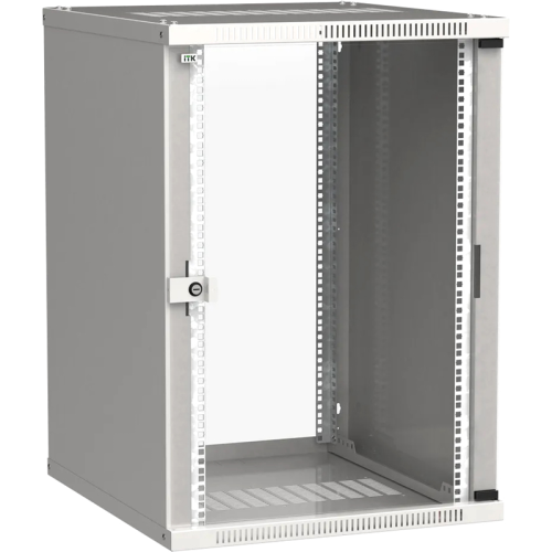 ITK Шкаф LINEA WE 18U 600x650мм дверь стекло серый (LWE3-18U67-GF)