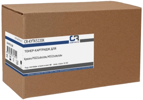 Картридж лазерный CopyRite CR-KYTK5220K TK-5220K черный (1200стр.) для Kyocera P5021cdn/ cdw, M5521cdn/ cdw