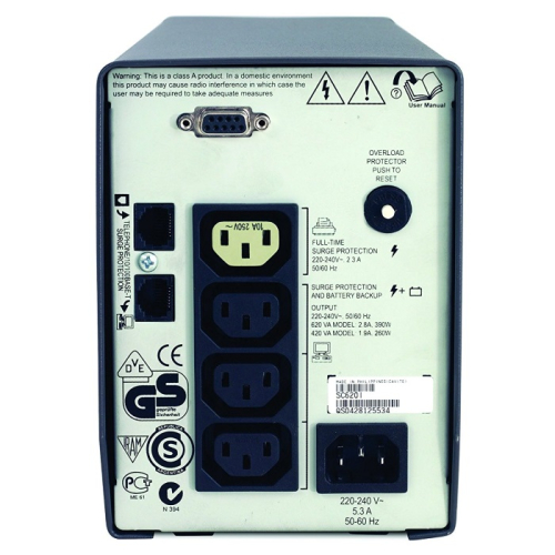 ИБП APC Smart-UPS 620VA/ 390W, 230V, Line-Interactive, Data line surge protect, HS repl. batteries, PowerChute (SC620I) фото 2