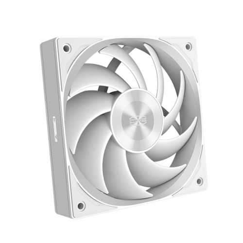 Кулер для корпуса/ PCCooler F5R120 (120x120x25mm, 4-pin PWM, 86.73CFM, 32dBA, 2200RPM, White) (F5R120 WH)