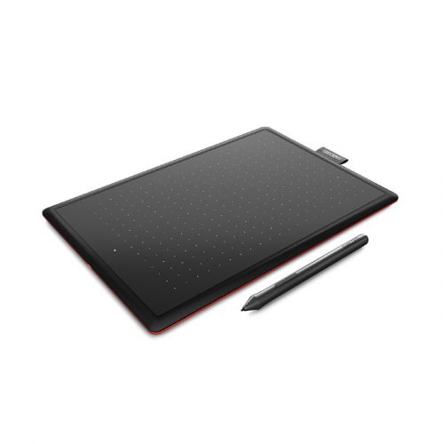 Графический планшет One by Wacom 2 Medium A5, 216x135 мм, 2540 lpi, USB, Black-red (CTL-672-N) фото 2