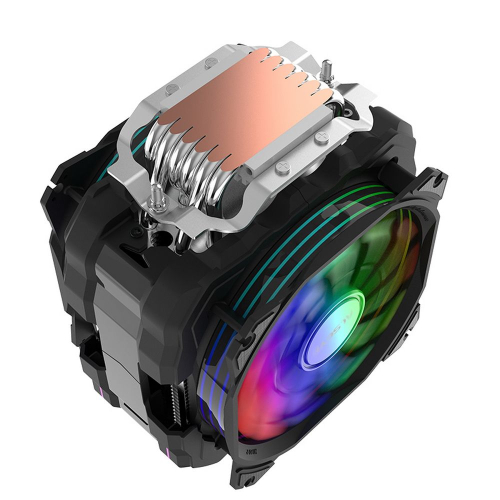 Вентилятор ALSEYE M120D (PLUS) Universal, 200W, Heat pipe 6mm*6, 120mm FAN 700;1900rpm, 73.75CFM, 41.2dBA, 8 LED, LED temperature cover RTL, (874289) (M120D (AS.01.01.0044)) фото 5