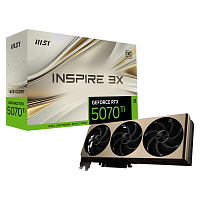 Видеокарта MSI RTX5070Ti INSPIRE 3X OC PLUS 16GB GDDR7 256bit 3xDP HDMI 3FAN RTL (RTX 5070 TI 16G INSPIRE 3X OC PLUS)