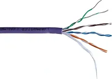 Кабель информационный Lanmaster LAN-5EUTP-PT-LSZH-VI кат.5E UTP 4 пары 24AWG LSZH внутренний 305м фиолетовый