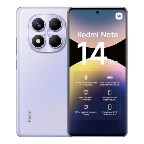 Смартфон Xiaomi Redmi Note 14 Pro 12+256Gb фиолетовый (MZB0IVWRU)