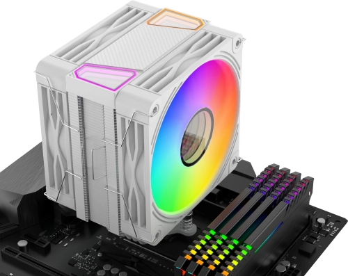Устройство охлаждения(кулер) Bloody BD-AC230-ARGB1 ARGB Soc-AM5/ AM4/ 1200/ 1700/ 1851 белый 4-pin 22-32dB Al+Cu LCD 230W 715gr Ret (BD-AC230-ARGB1-WH) фото 5