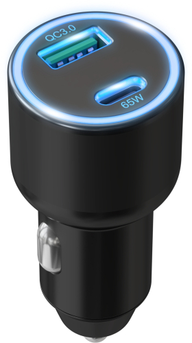 Автомобильное зар./ устр. Wiiix UCC-7-2-10 18W 3.25A+3A (PD+QC) USB/ USB Type-C универсальное черный