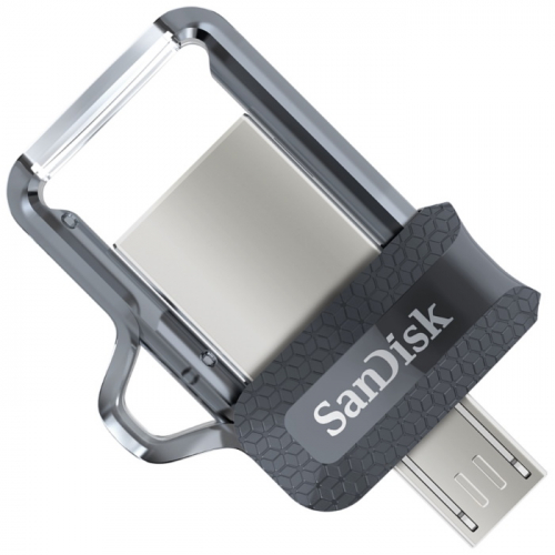 Флеш-накопитель 128GB SanDisk Ultra Dual Drive m3.0 USB 3.2 gen1/micro USB (SDDD3-128G-G46) фото 2
