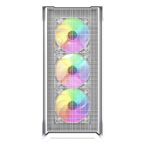 Powercase Mistral AZ4W ARGB, Tempered Glass, 4x 120mm ARGB Fans, белый, ATX (CMAZW-A4) фото 2