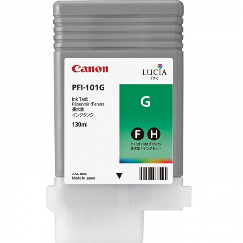 Картридж струйный Canon PFI-101G зеленый 130 мл для imagePROGRAF-iPF5000, iPF5100, iPF6000, iPF6100, iPF6200 (0890B001)