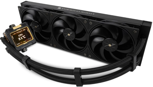 Система водяного охлаждения Thermalright Frozen Warframe 360 Soc-AM5/AM4/1200/1700/1851 черный 4-pin 29.8dB Al LCD Ret (F-WFRAME-360-BL) фото 3