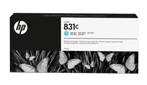 Картридж/ HP 831C 775ml Lt Cyn Latex Ink Cartridge (CZ698A)
