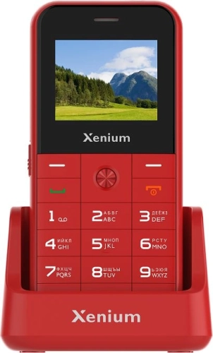 Мобильный телефон Xenium X718 красный моноблок 2Sim 1.77 128x160 Spreadtrum ThreadX RTOS 0.3Mpix GSM900/ 1800 MP3 (CTX718RD/00)
