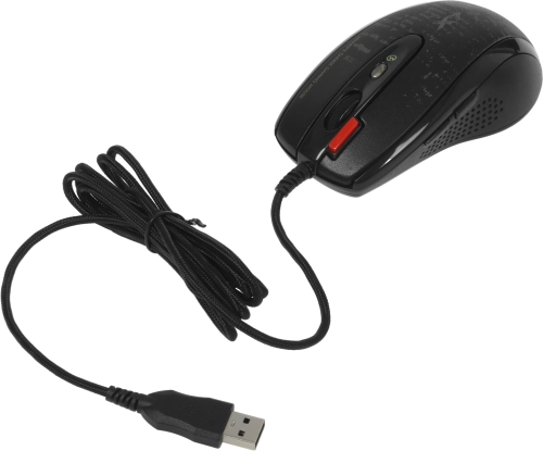 Мышь A4Tech V-Track F5 черный/рисунок оптическая 3000dpi USB 6but (F5#MLN) фото 6