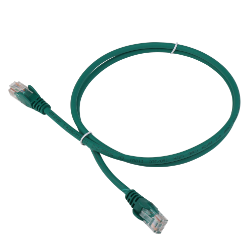 Патч-корд RJ45 - RJ45, 4 пары, UTP, категория 6, 15 м, зеленый, LSZH, LANMASTER LAN-PC45/U6-15-GN