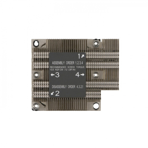 Радиатор SuperMicro 1U Heat Sink Passive CPU for Xeon Scalable LGA3647-0 Square Mounting Mechanism (SNK-P0067PD) фото 3